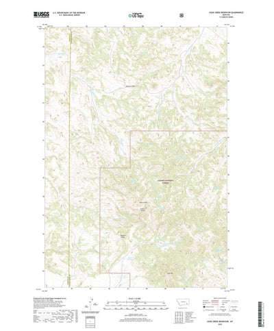 Cook Creek Reservoir, MT (2020, 24000-Scale) Preview 1