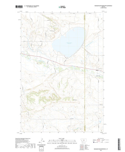 Deadmans Basin Reservoir, MT (2020, 24000-Scale) Preview 1