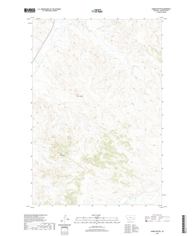 Harris Buttes, MT (2020, 24000-Scale) Preview 1