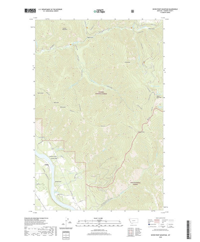 Seven Point Mountain, MT (2020, 24000-Scale) Preview 1