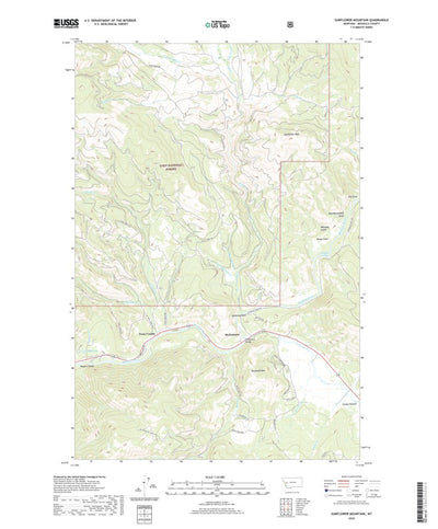 Sunflower Mountain, MT (2020, 24000-Scale) Preview 1