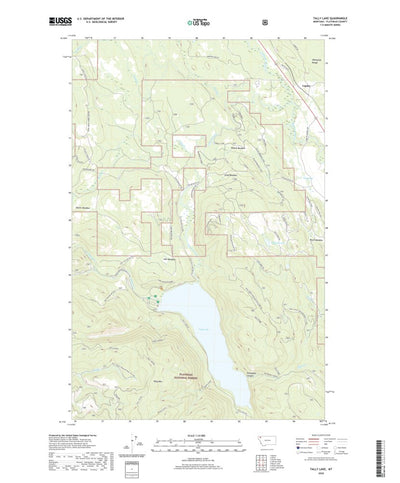 Tally Lake, MT (2020, 24000-Scale) Preview 1