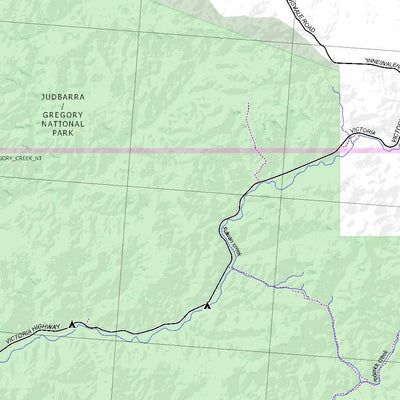 Getlost Map SD5216 DELAMERE Australia Touring Map V15b 1:250,000