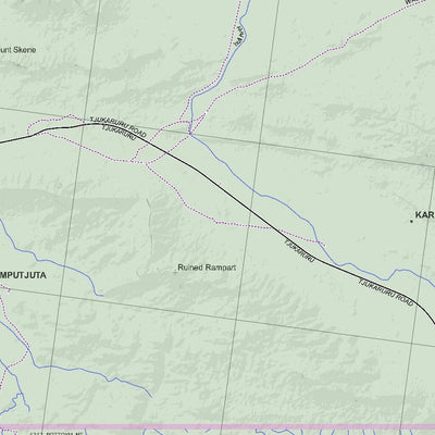 Getlost Map SG5203 BLOODS RANGE Australia Touring Map V15b 1:250,000
