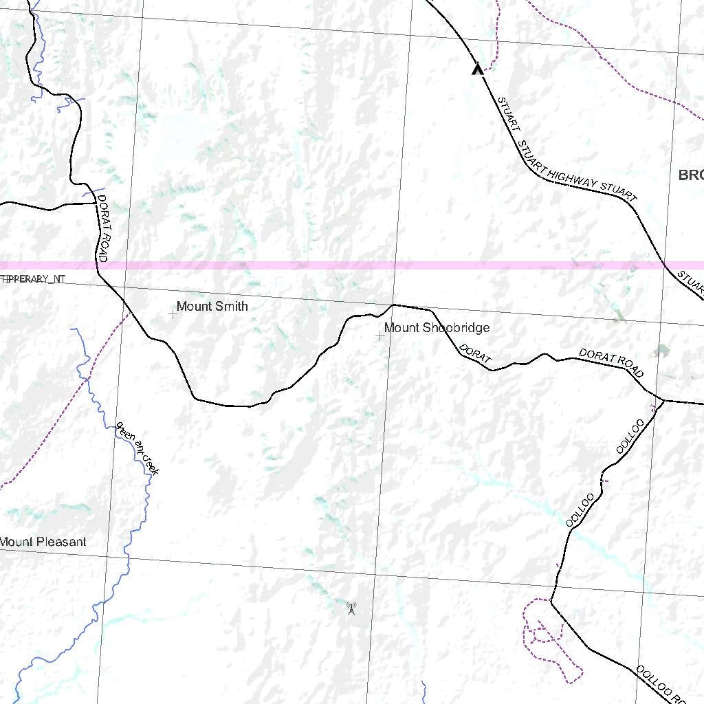 Getlost Map SD5208 PINE CREEK Australia Touring Map V15b 1250,000 by