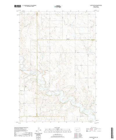 Clark Butte NE, ND (2020, 24000-Scale) Preview 1