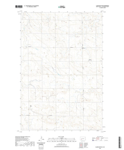 Clark Butte SW, ND (2020, 24000-Scale) Preview 1