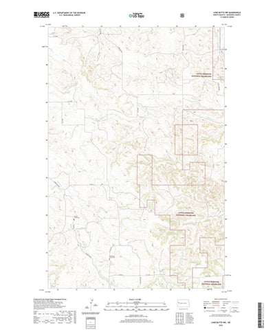 Lone Butte NW, ND (2020, 24000-Scale) Preview 1
