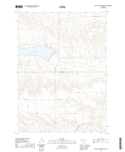 Box Butte Reservoir East, NE (2021, 24000-Scale) Preview 1