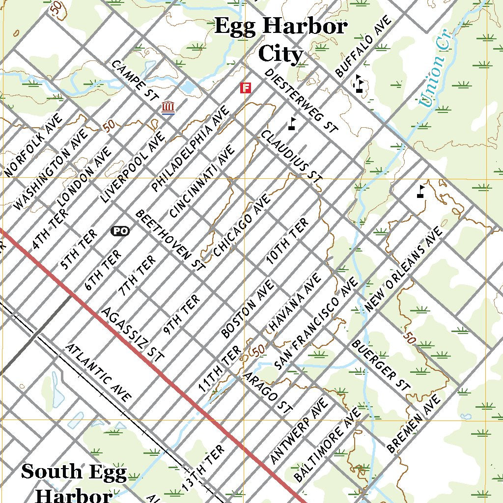 Egg Harbor City, NJ (2019, 24000-Scale) Map by United States Geological ...