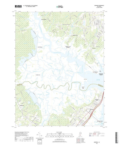 Long Branch topographic map 1:24,000 scale, New Jersey