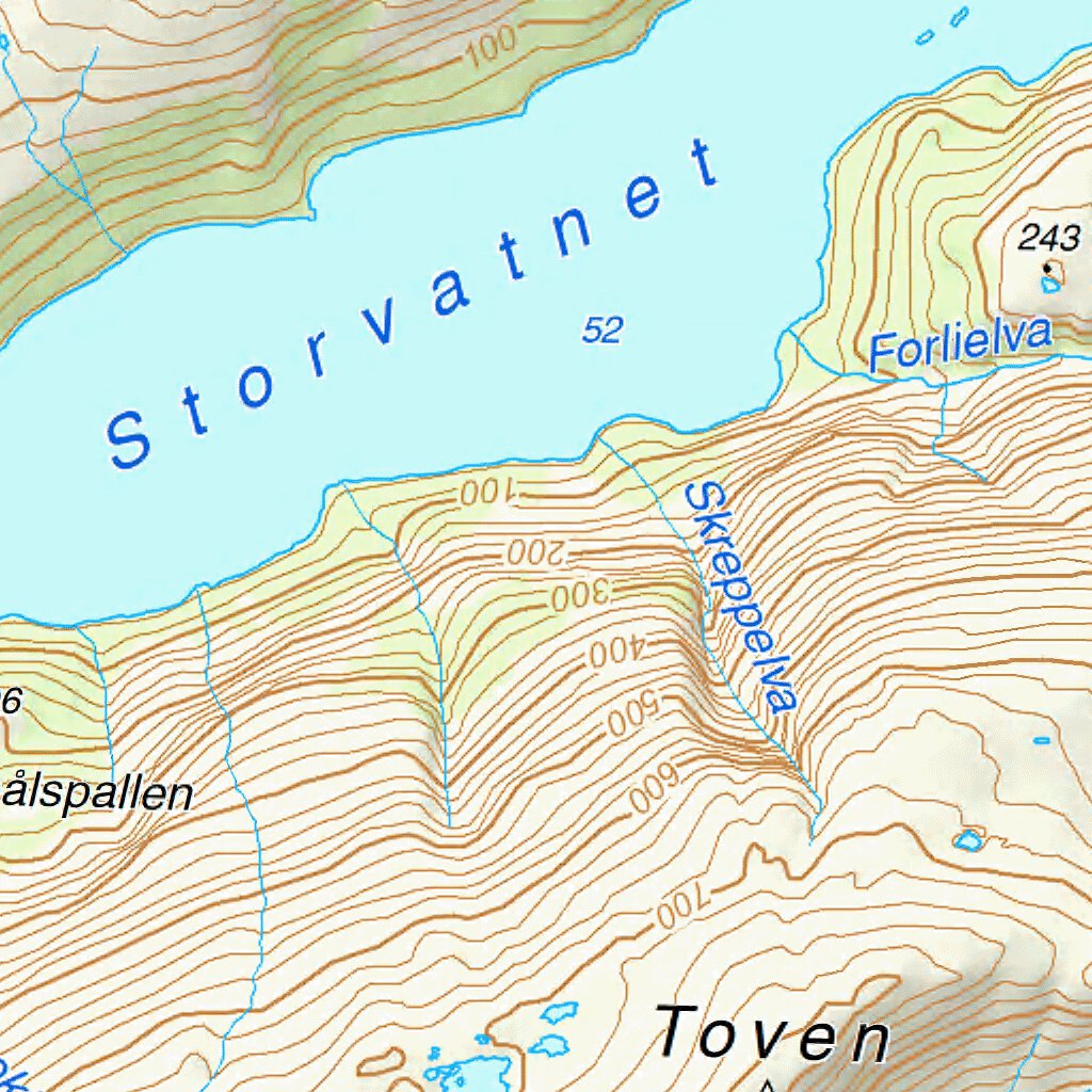 Municipality of Leirfjord Map by The Norwegian Mapping Authority