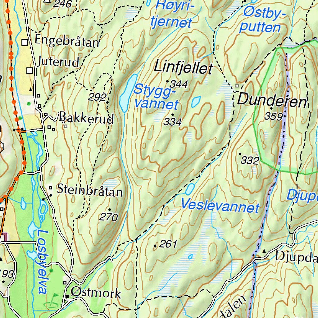 Municipality of Lørenskog Map by The Norwegian Mapping Authority ...