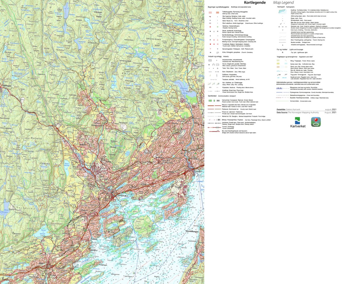 Balrum Map Municipality of Bærum Map by The Norwegian Mapping Authority | Avenza Maps