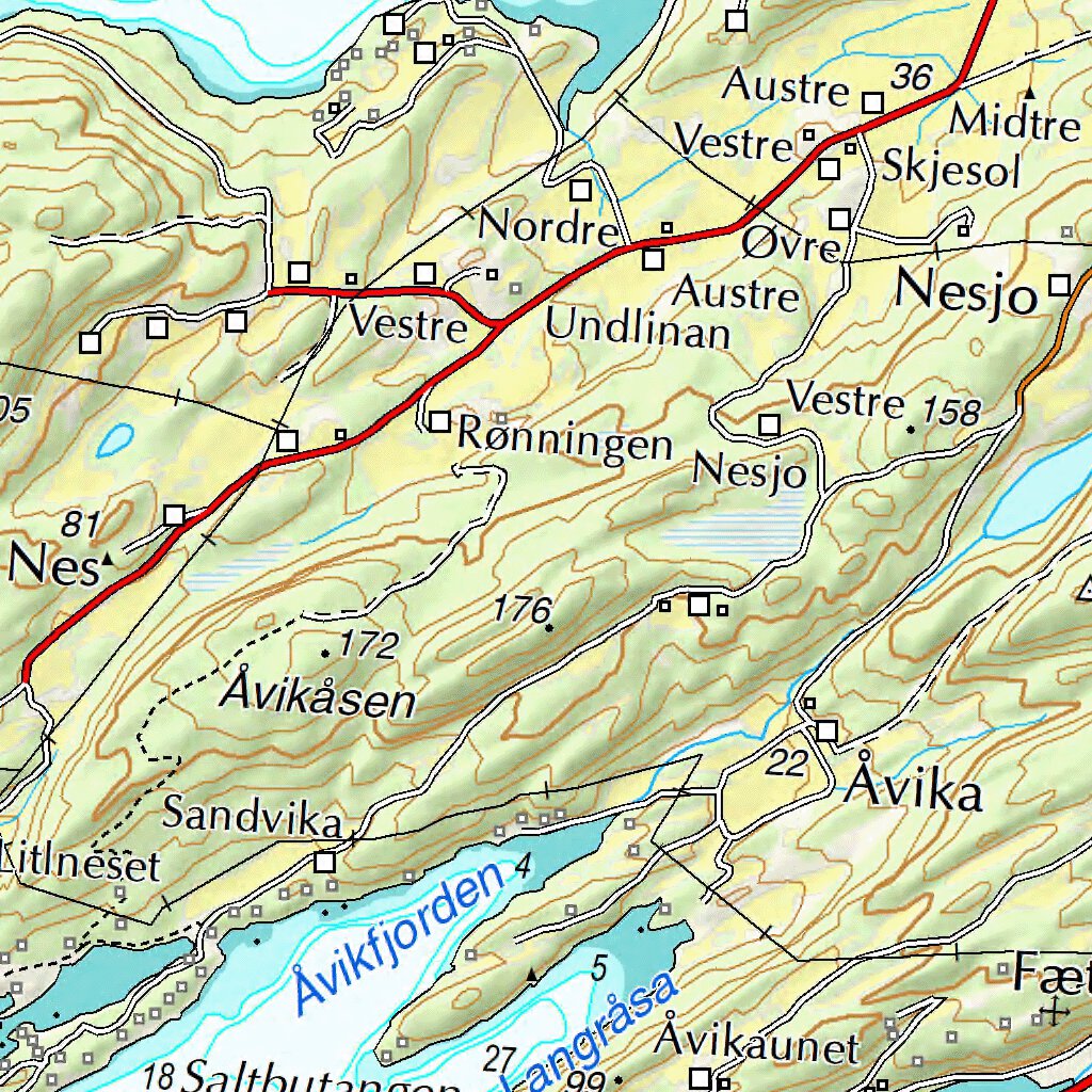 Municipality of Frosta Map by The Norwegian Mapping Authority | Avenza Maps