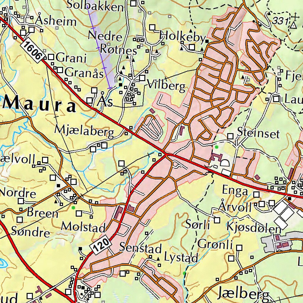 Municipality of Nannestad Map by The Norwegian Mapping Authority ...