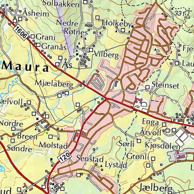 Municipality of Nannestad Map by The Norwegian Mapping Authority ...