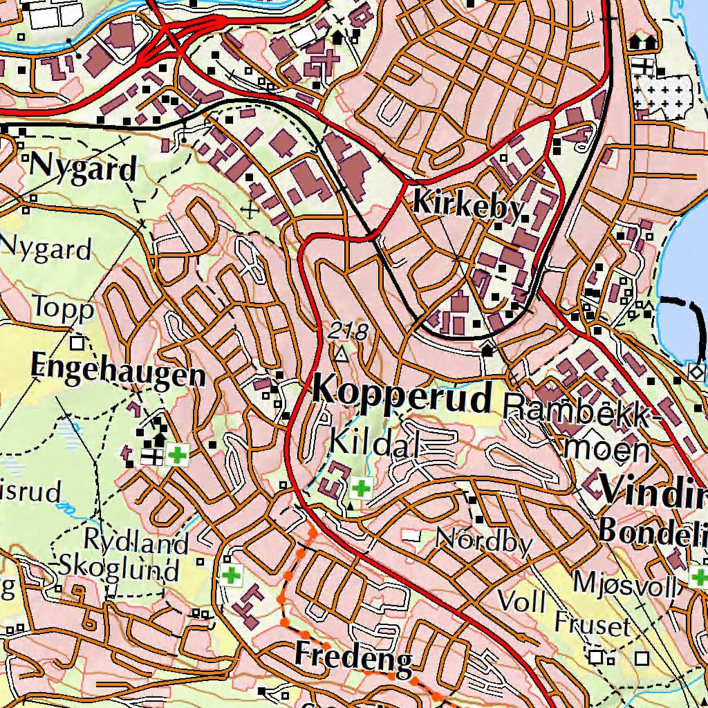 Municipality of Ringsaker Map by The Norwegian Mapping Authority ...
