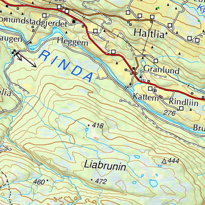 Municipality of Rindal Map by The Norwegian Mapping Authority | Avenza Maps