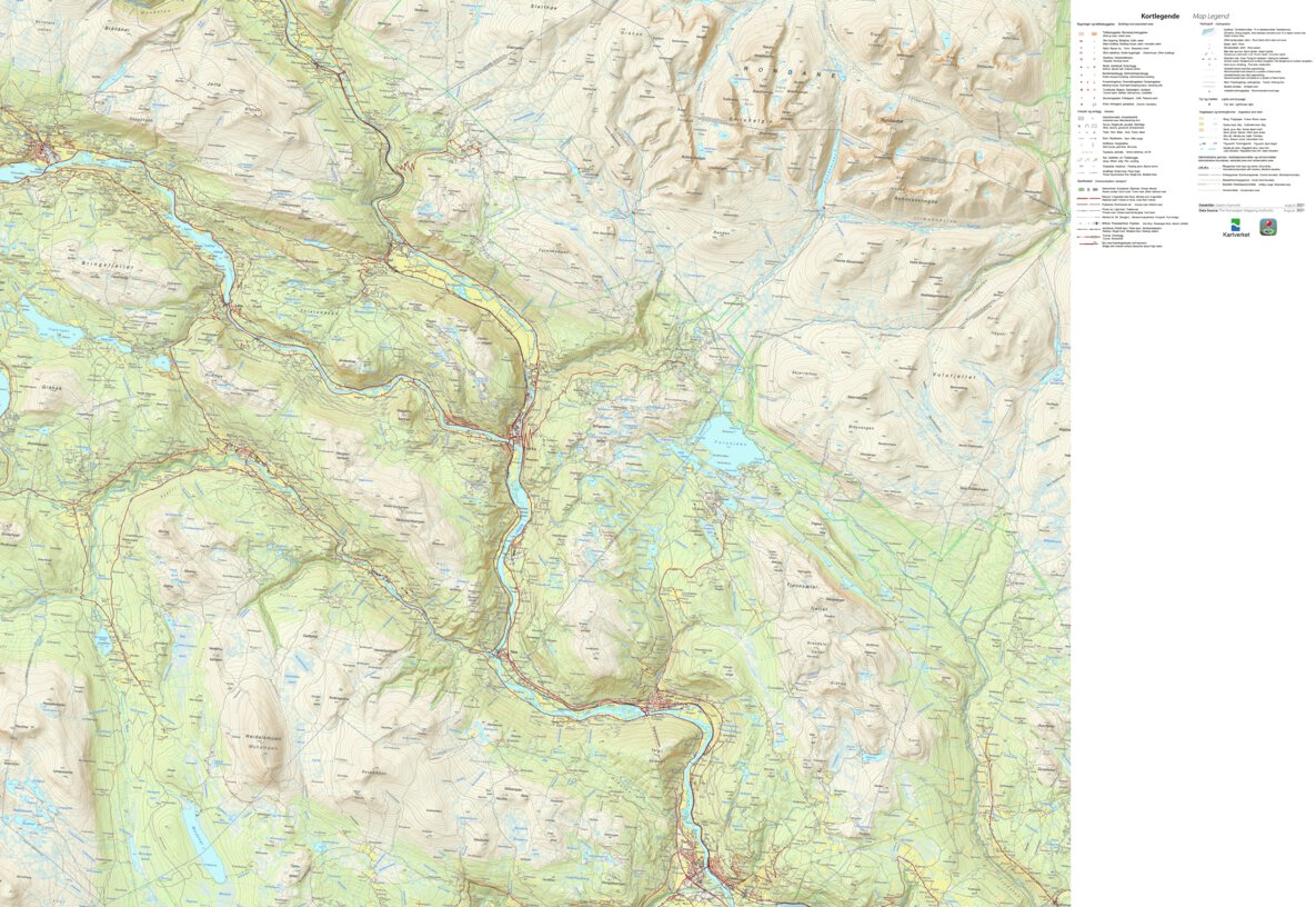 Semel Maps Municipality of Sel Map by The Norwegian Mapping Authority | Avenza Maps