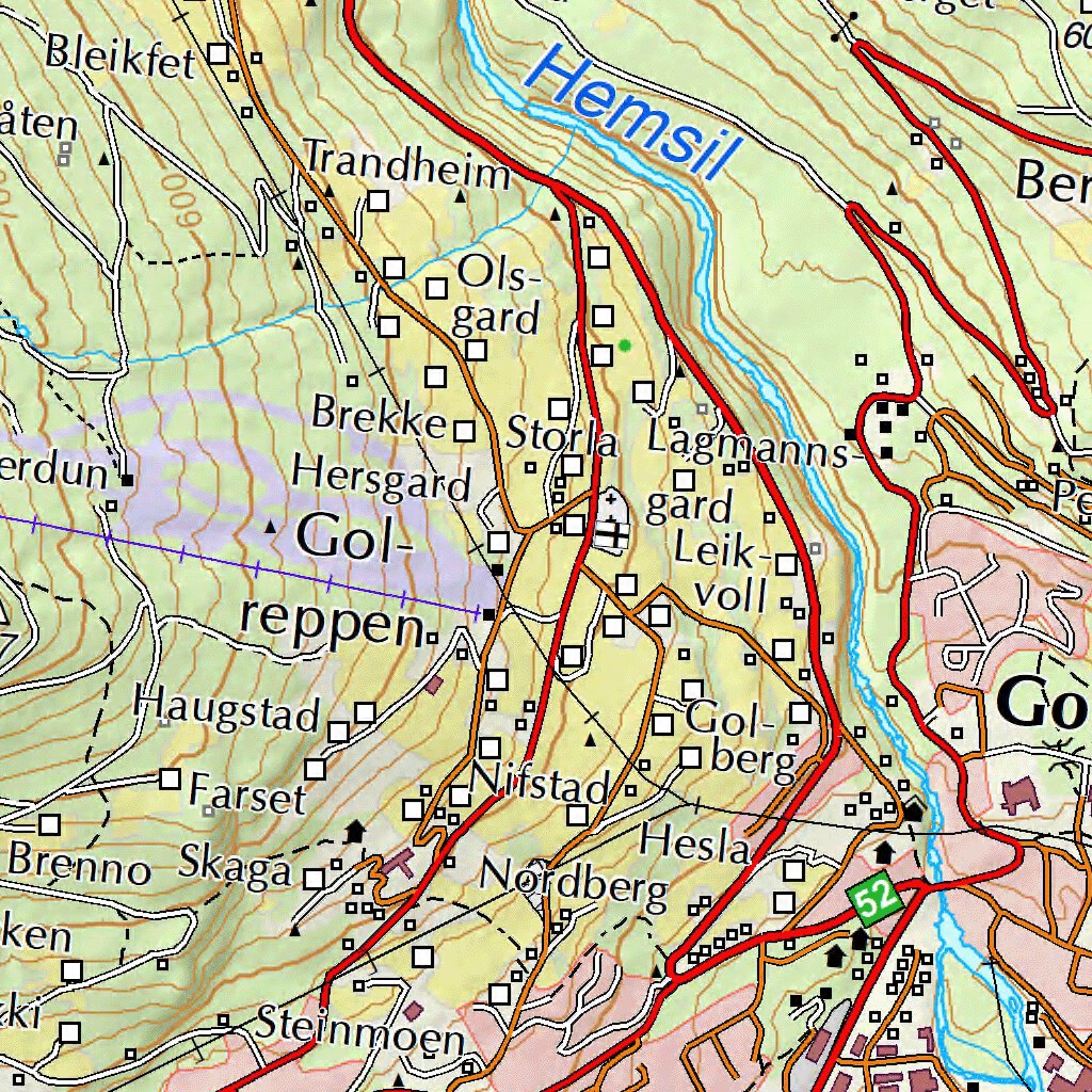 Municipality of Gol Map by The Norwegian Mapping Authority Avenza Maps