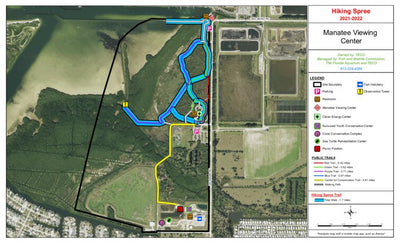 Viewing Center Manatee Viewing Center Hiking Spree Map by Florida Fish and Wildlife ...