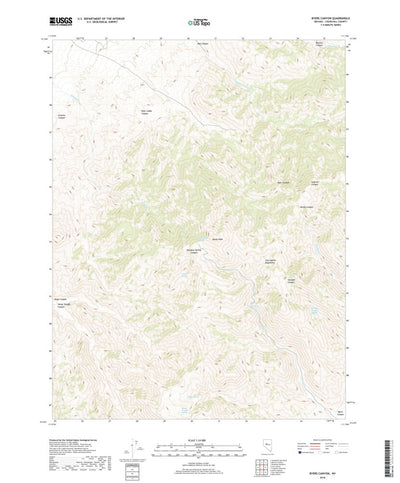 Byers Canyon, NV (2018, 24000-Scale) Preview 1