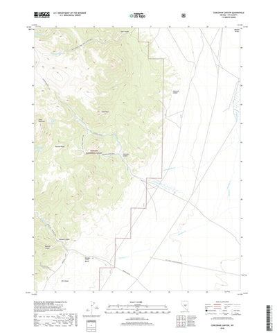 Corcoran Canyon, NV (2018, 24000-Scale) Preview 1