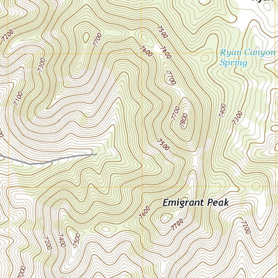 Emigrant Peak, NV (2018, 24000-Scale) Preview 3