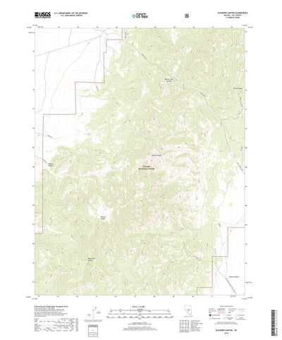 Elkhorn Canyon, NV (2018, 24000-Scale) Preview 1