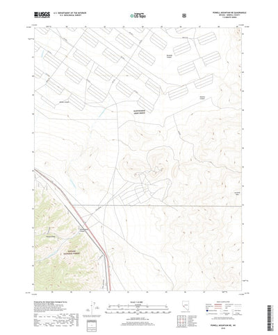 Powell Mountain NE, NV (2018, 24000-Scale) Preview 1