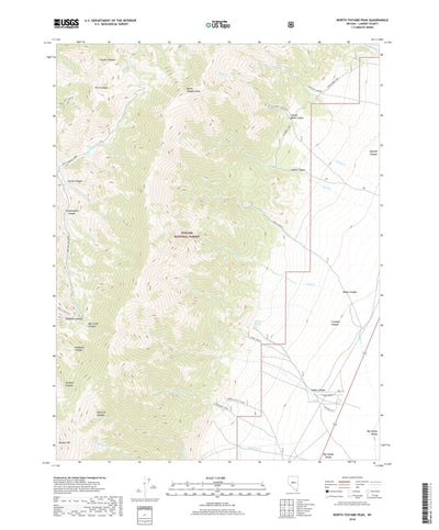 North Toiyabe Peak, NV (2018, 24000-Scale) Preview 1