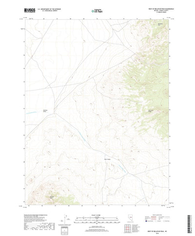 West of Bellevue Peak, NV (2018, 24000-Scale) Preview 1