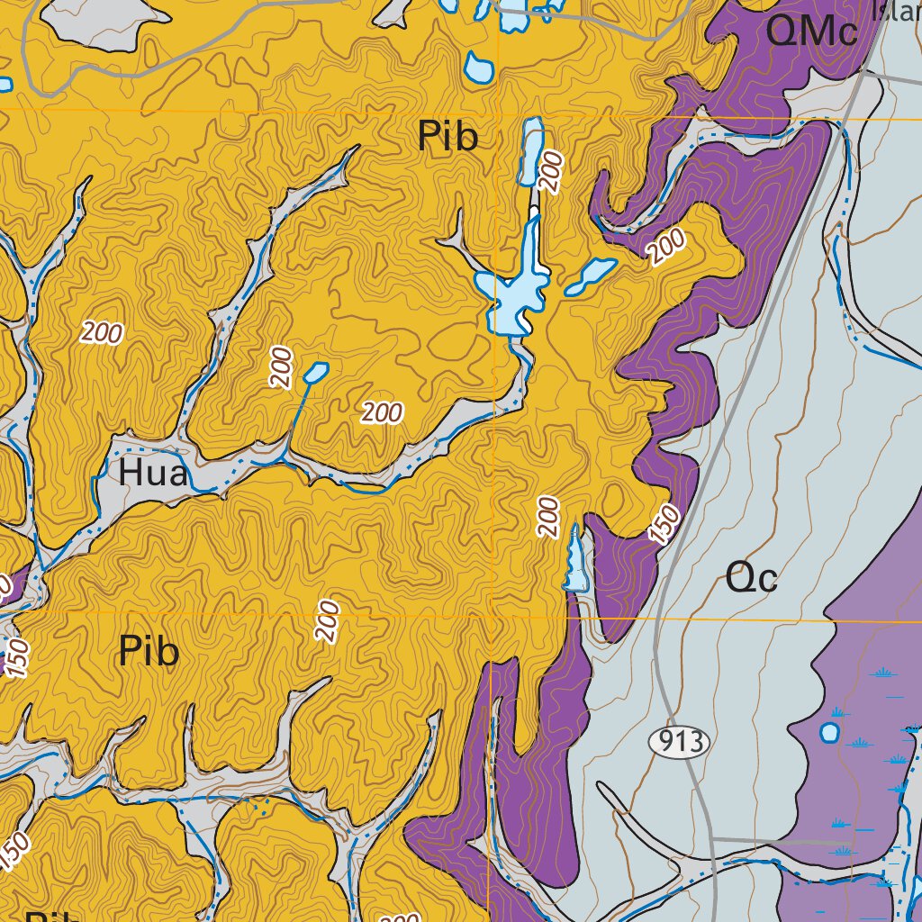 Sicily Island Surface Geology 2021 map by Louisiana Geological Survey (LSU) Avenza Maps