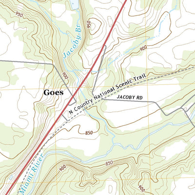 Yellow Spring Road Map Yellow Springs, OH (2019, 24000-Scale) Map by United States Geological ...