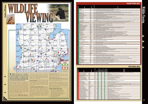 Southern MI All-Outdoors Atlas & Field Guide pg. 032-033