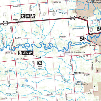 Southern MI All-Outdoors Atlas & Field Guide pg. 120-121