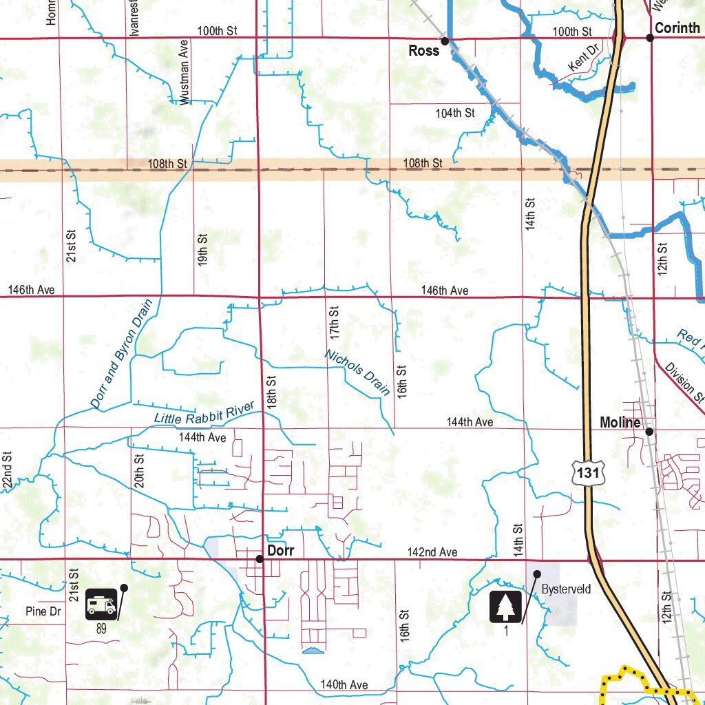 Southern MI All-Outdoors Atlas & Field Guide pg. 124-125 Map by ...
