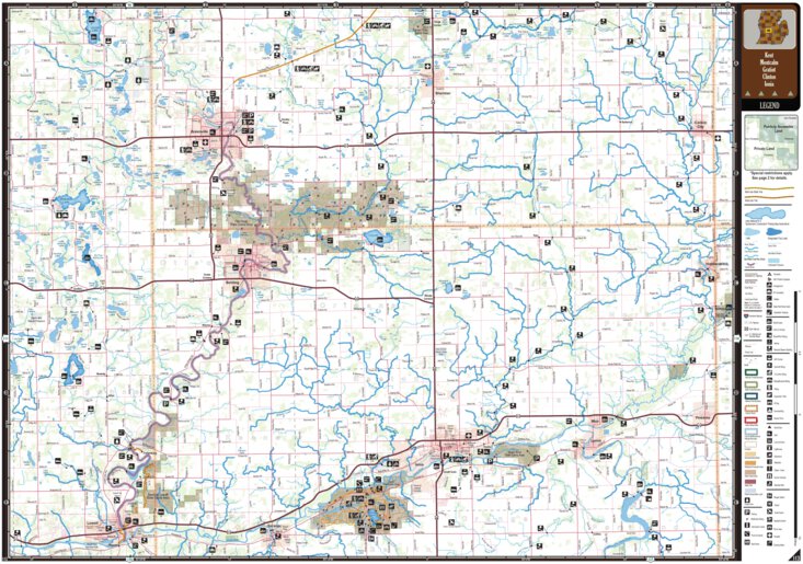 Southern MI All-Outdoors Atlas & Field Guide pg. 112-113 Map by ...
