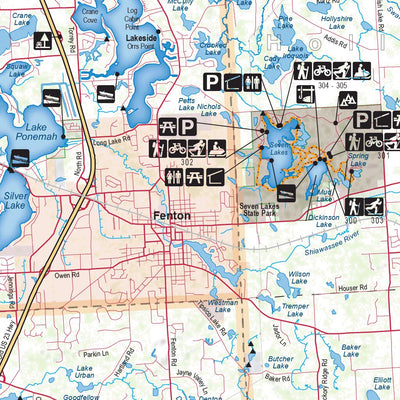 Southern MI All-Outdoors Atlas & Field Guide pg. 130-131