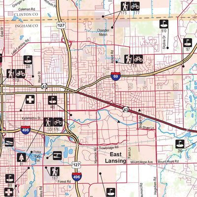 Southern MI All-Outdoors Atlas & Field Guide pg. 128-129