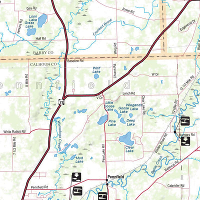 Southern MI All-Outdoors Atlas & Field Guide pg. 140-141