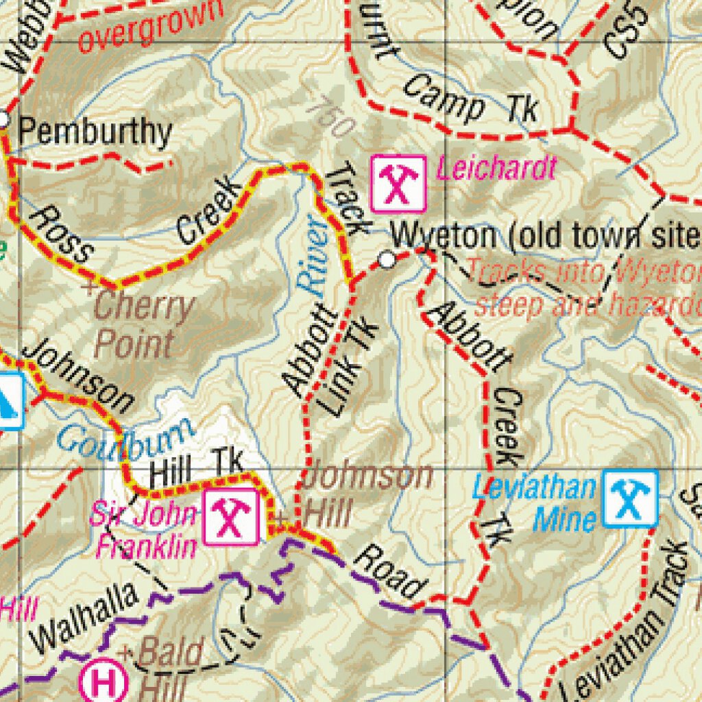 Bourke St to Bourke St, Jesse's Run Map by Ron Tait | Avenza Maps