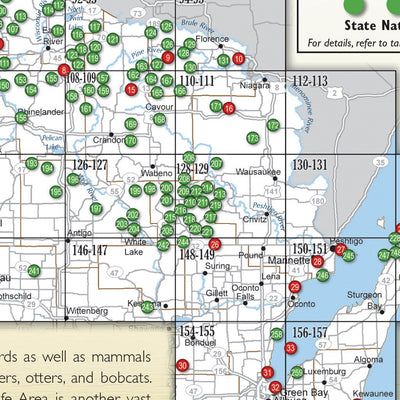 Northern WI All-Outdoors Atlas & Field Guide pg. 040-041