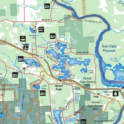 Northern WI All-Outdoors Atlas & Field Guide pg. 094-095