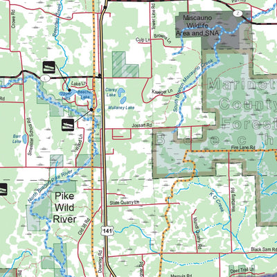 Northern WI All-Outdoors Atlas & Field Guide pg. 110-111