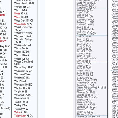Northern WI All-Outdoors Atlas & Field Guide pg. 160-161