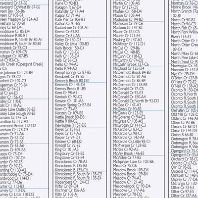 Northern WI All-Outdoors Atlas & Field Guide pg. 160-161