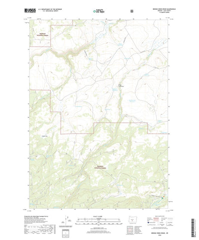 Bridge Creek Draw, OR (2020, 24000-Scale) Preview 1
