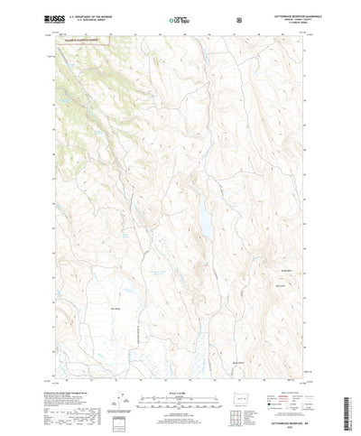 Cottonwood Reservoir, OR (2020, 24000-Scale) Preview 1